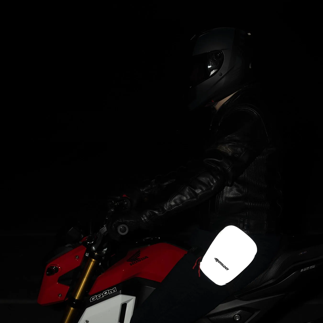 Glowrider Reflective Motorcycle Leg Bag