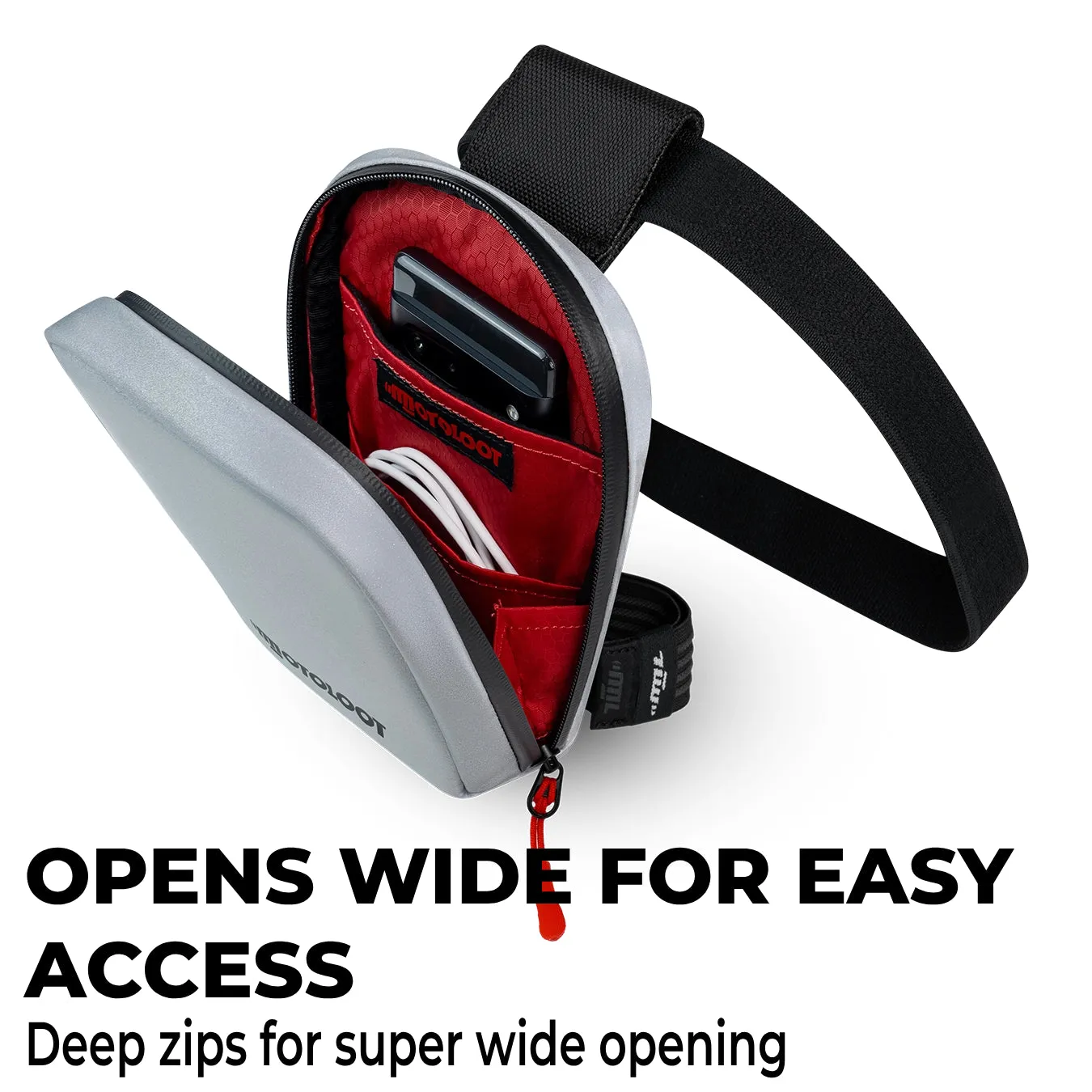 Glowrider Reflective Motorcycle Leg Bag