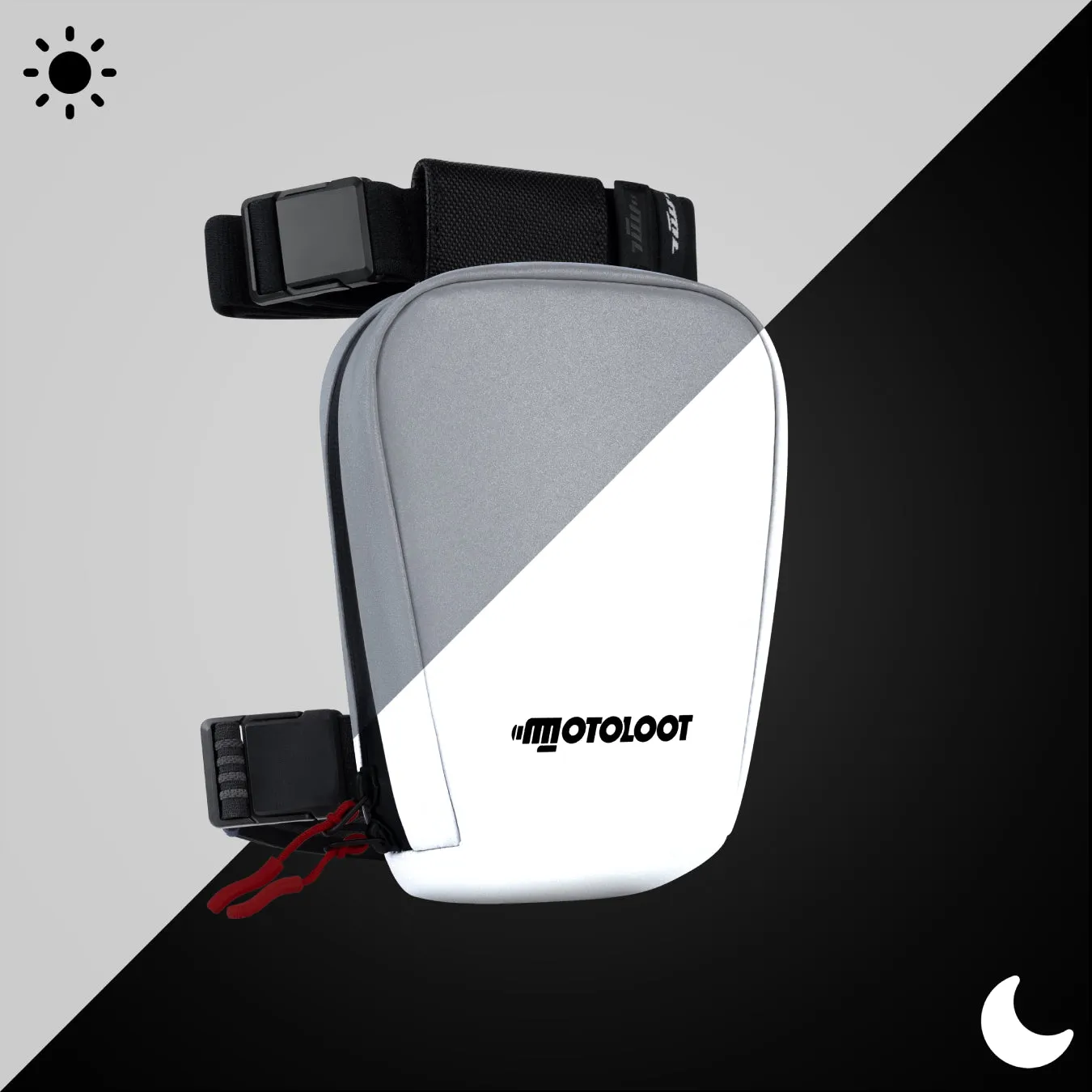 Glowrider Reflective Motorcycle Leg Bag