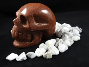 Goldstone Crystal Skull CLOSEOUT