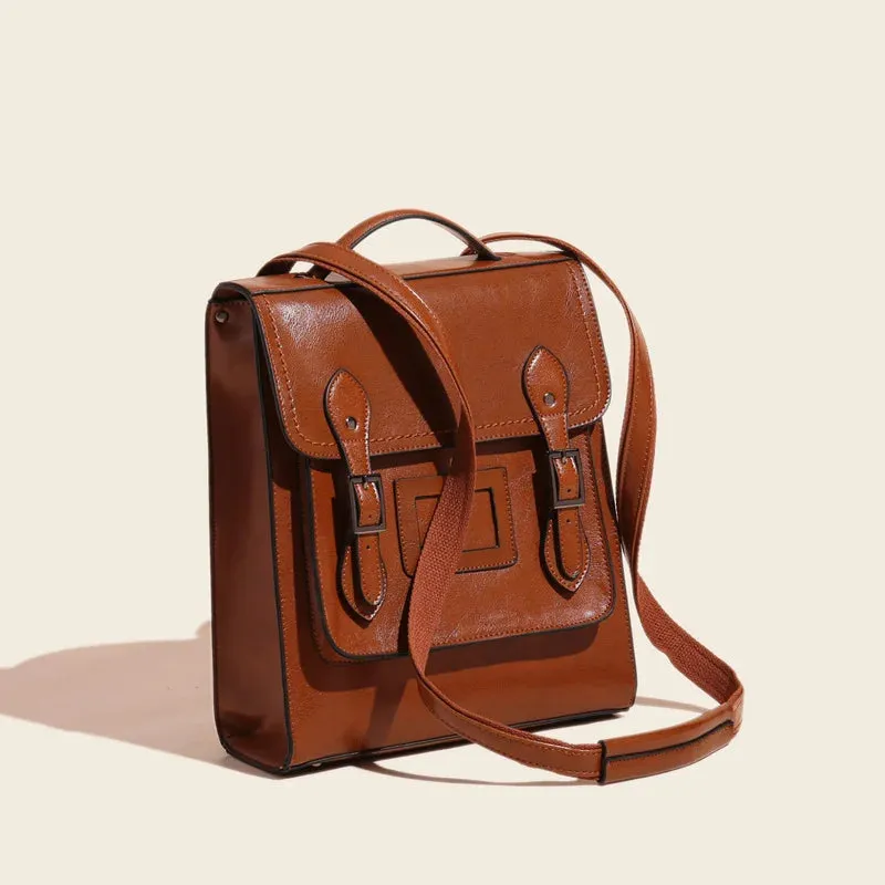 Grace Genuine Leather Convertible Satchel