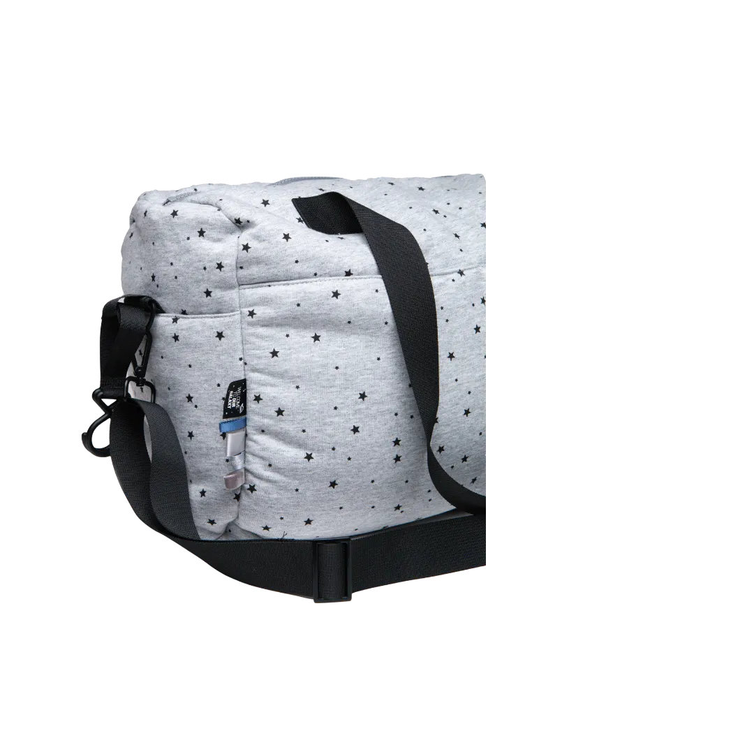 Grey Stars Diaper Bag