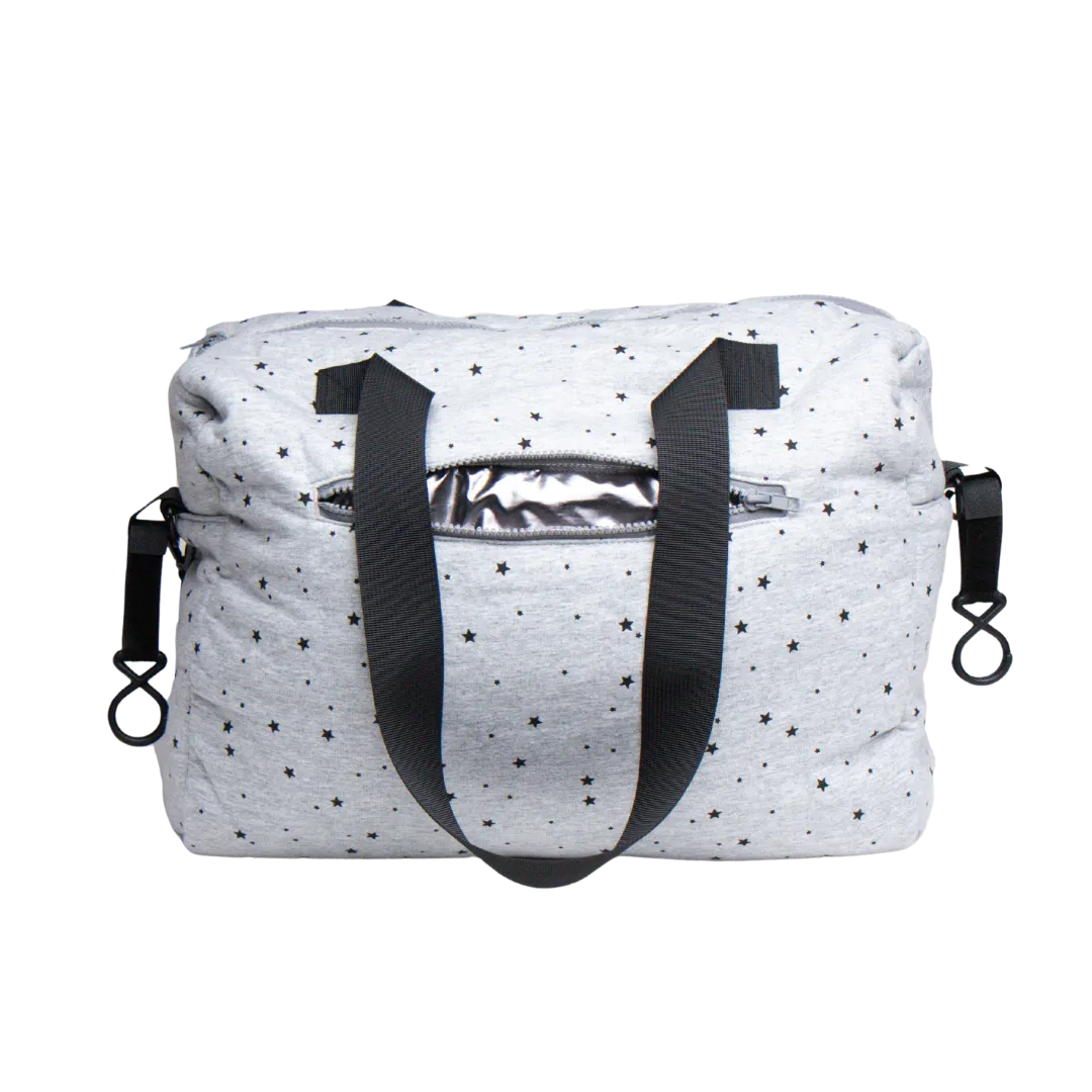 Grey Stars Diaper Bag