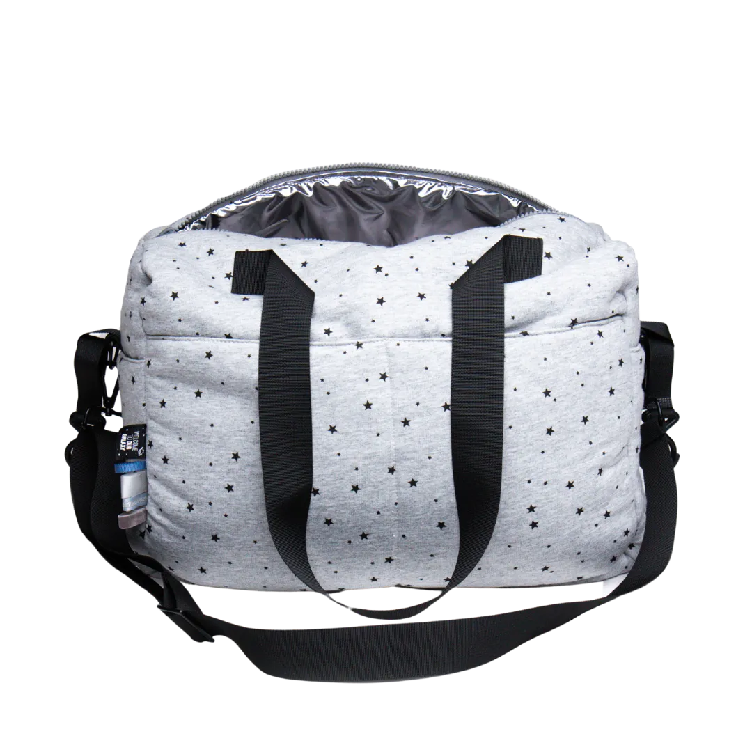 Grey Stars Diaper Bag