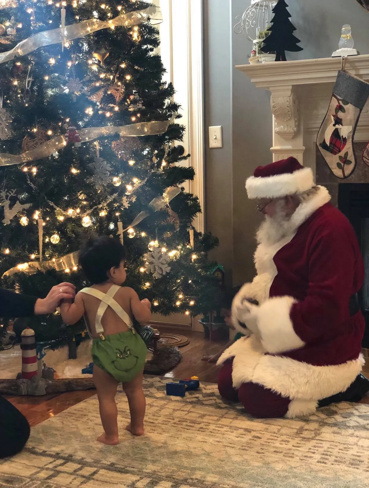 Grinch Cake Smash Birthday Outfit