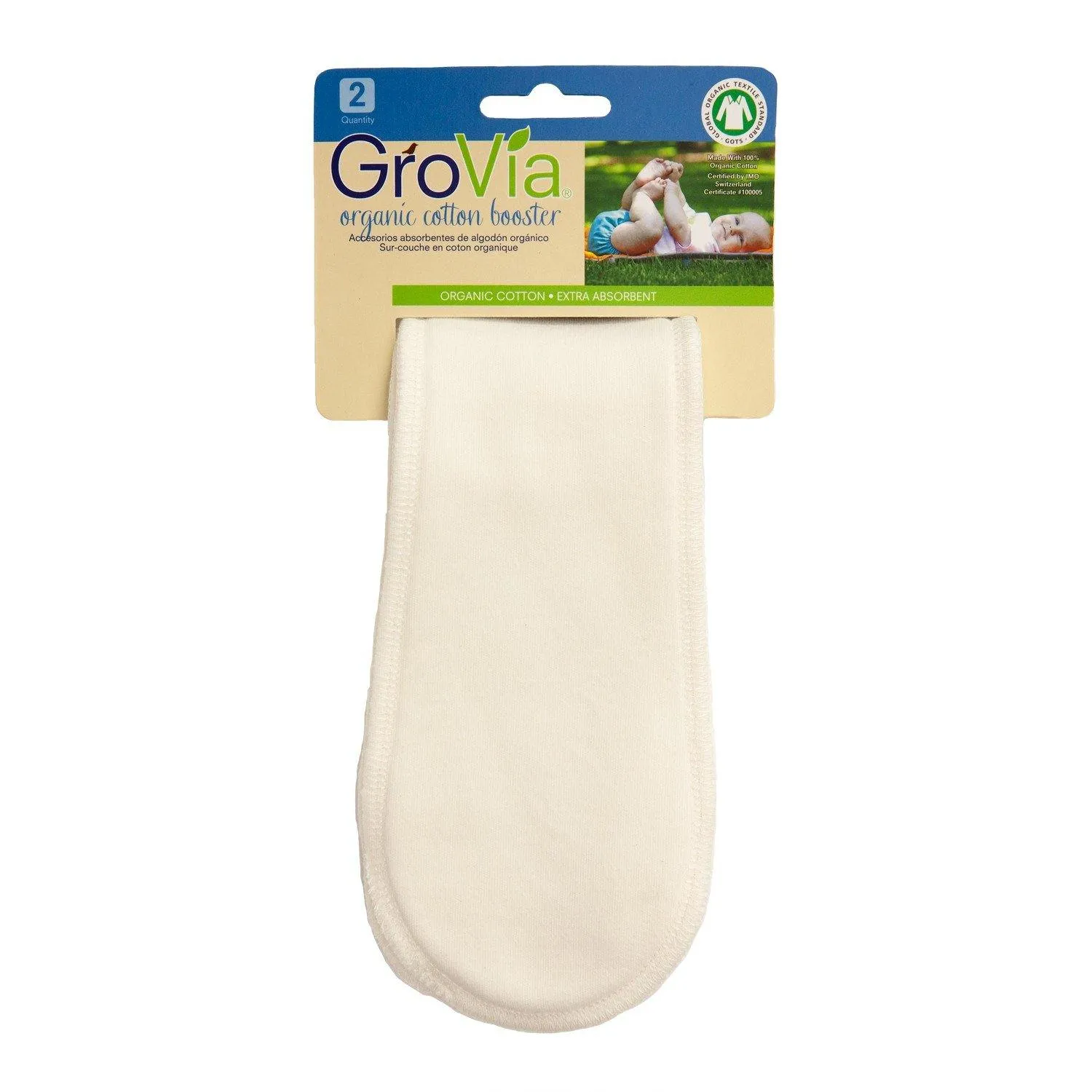 Grovia Organic Cotton Booster - 2 pack