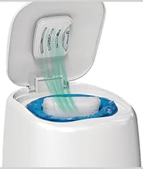 GTBW  Diaper Genie Complete White: Ultimate Odor Lock system, 7 layer refill bag with Air-Tite clamp - 17617