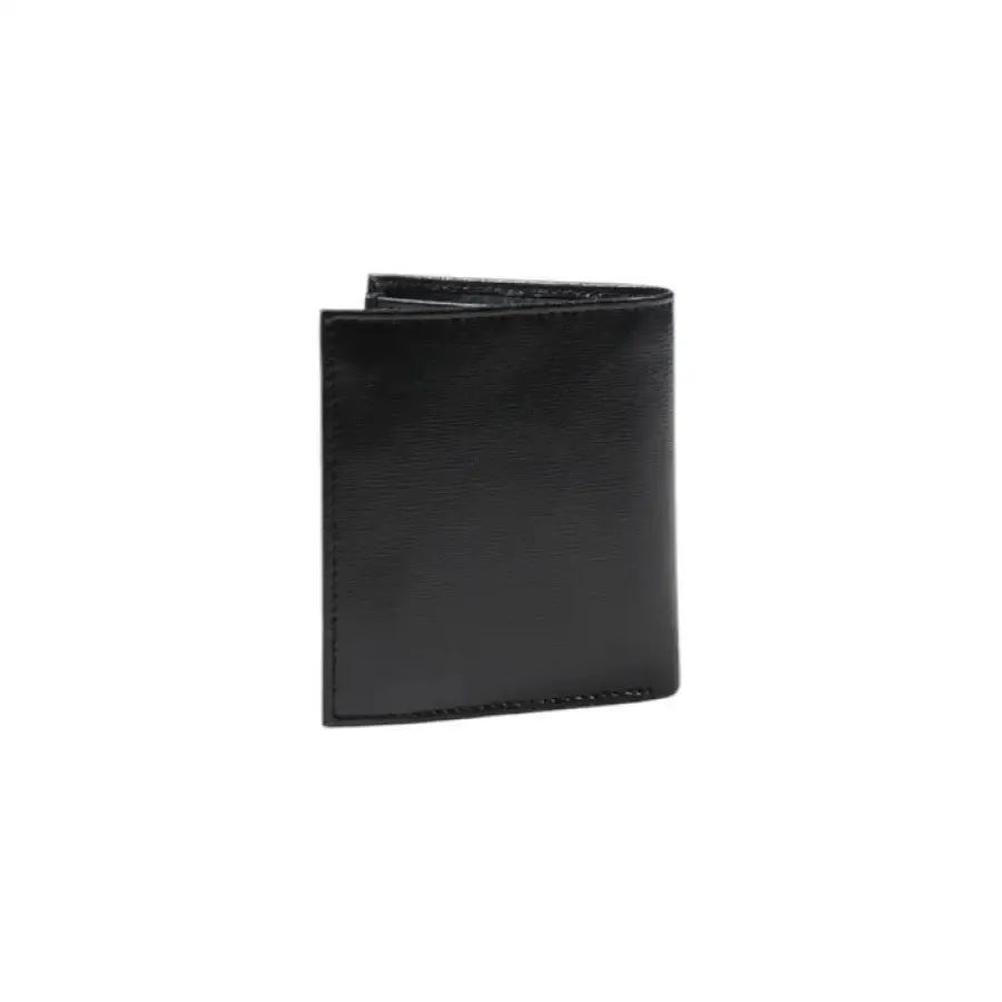 Guess Men Leather Wallet Spring Summer Black