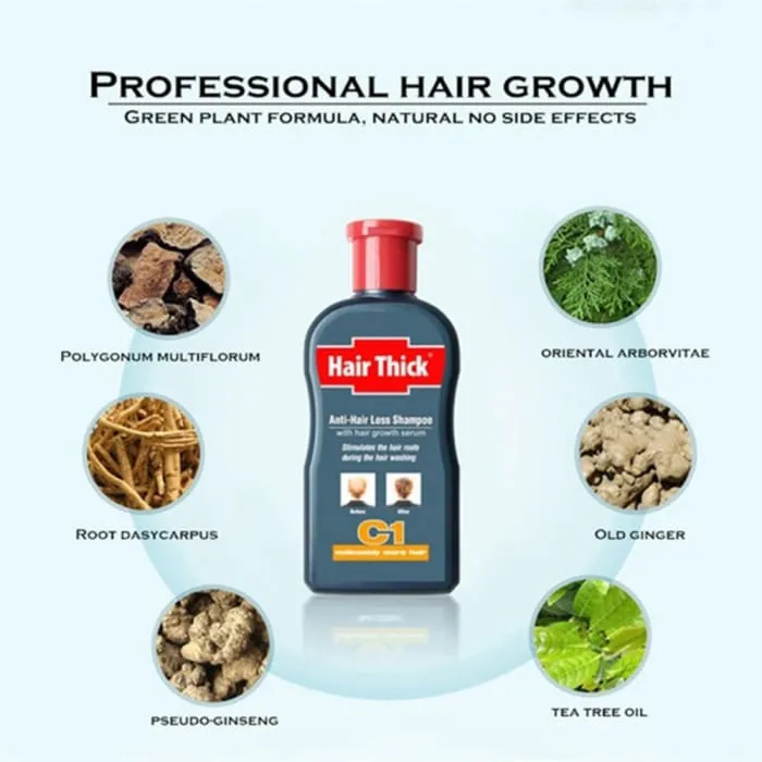 Hair Growth 100ml Anti-Hair Loss Shampoo Thick Fast Growth Herbal Serum Herbal For Men