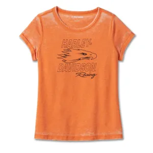 Harley-Davidson® Women's Screamin' Eagle Burnout Tee - Harley Orange