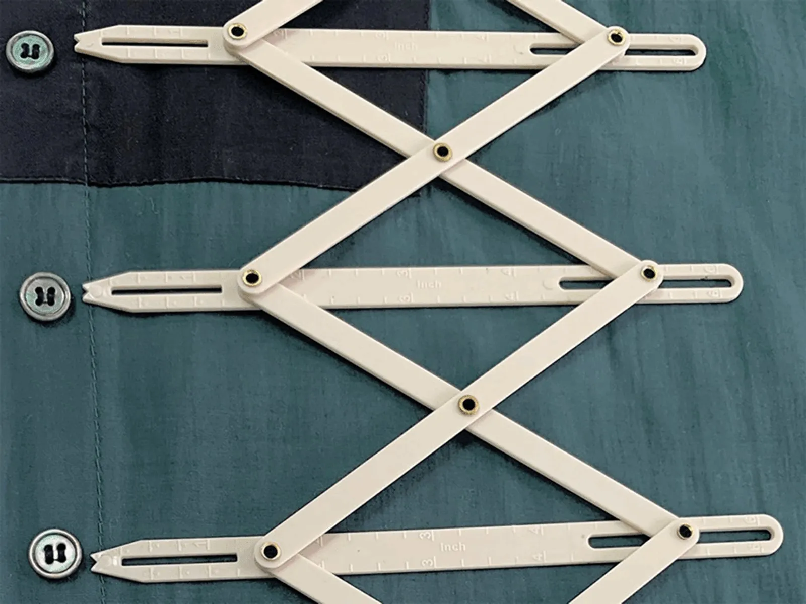 Hemline Expandable Sewing Gauge - Button Spacer