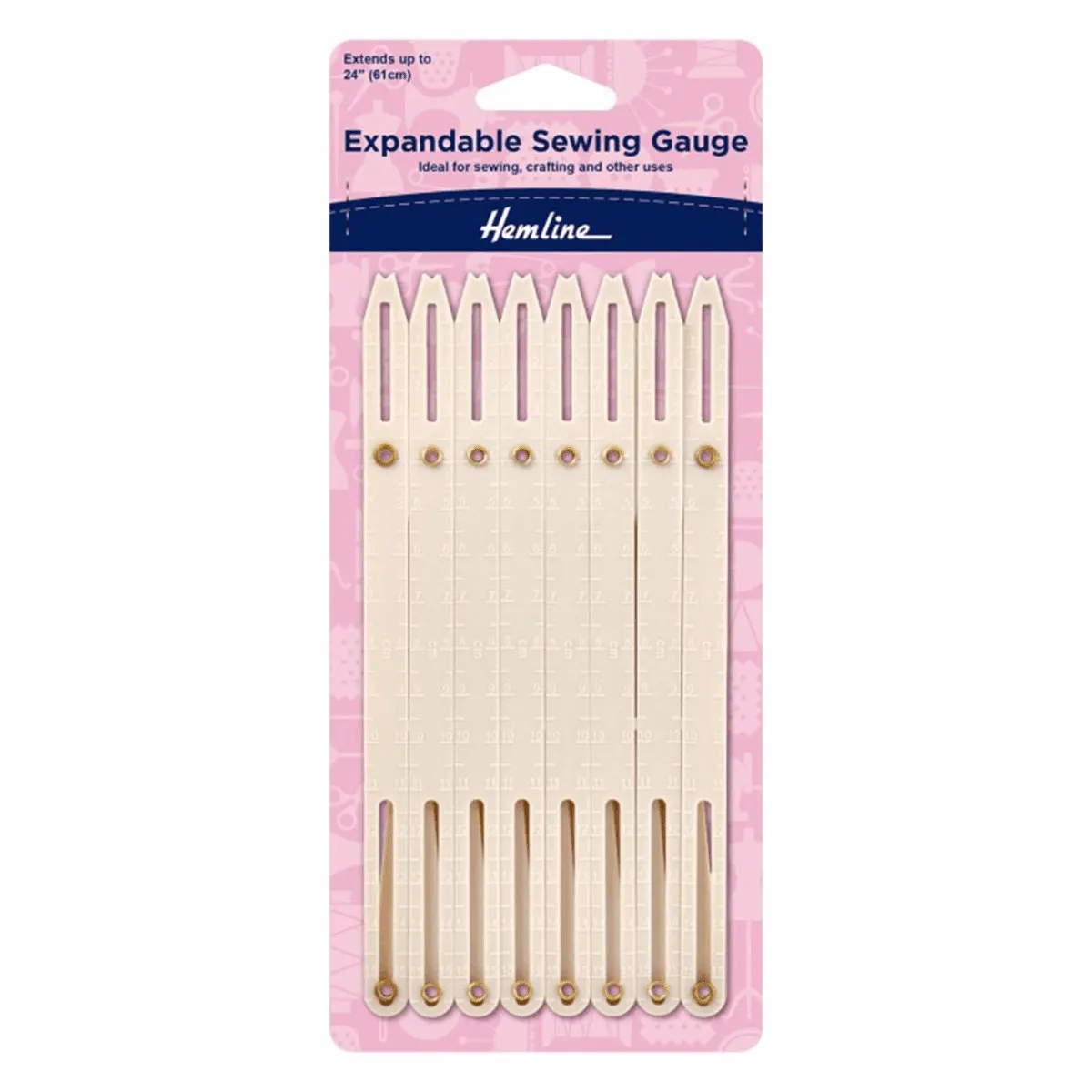 Hemline Expandable Sewing Gauge - Button Spacer