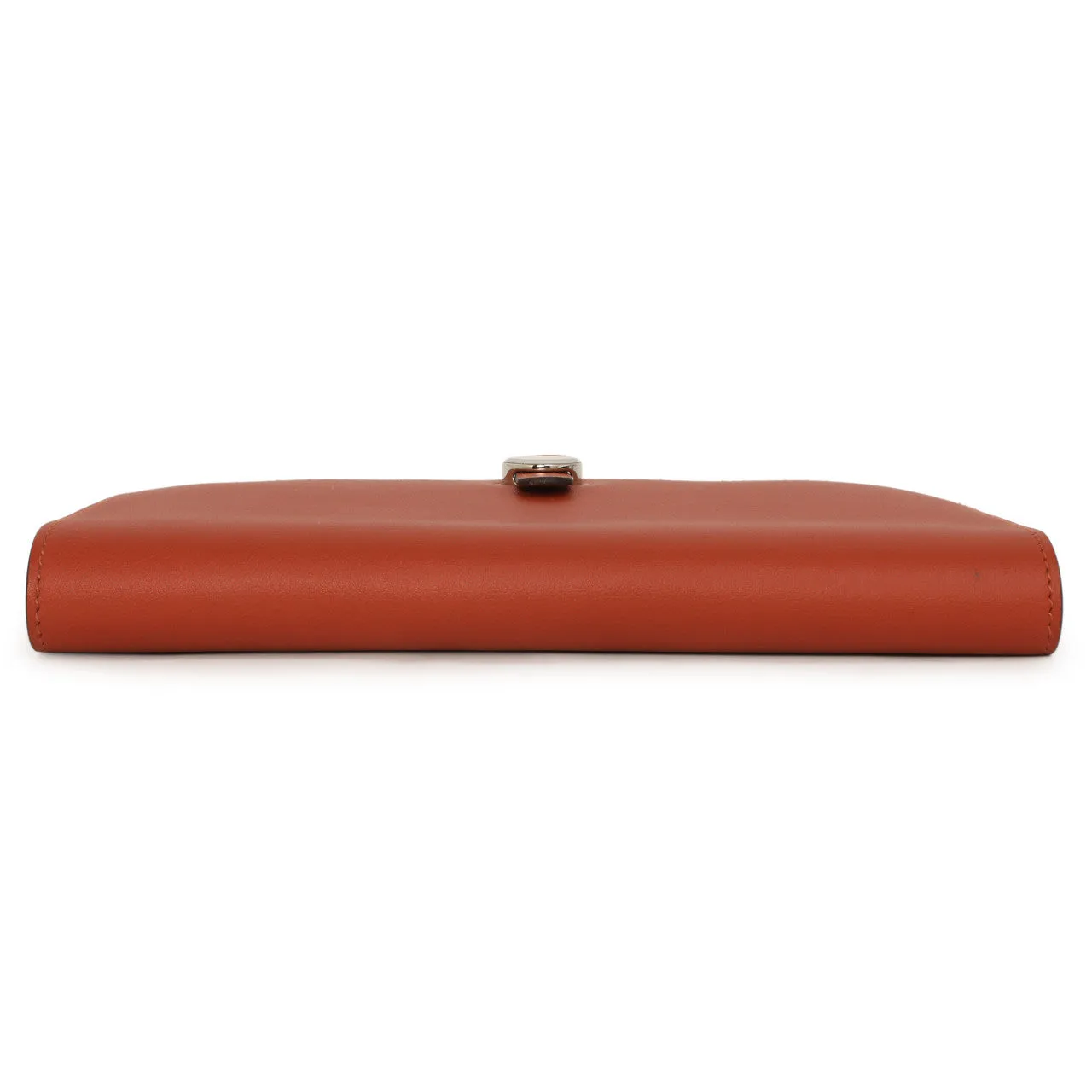 Hermes Vermillion Swift Leather Dogon Duo  Wallet
