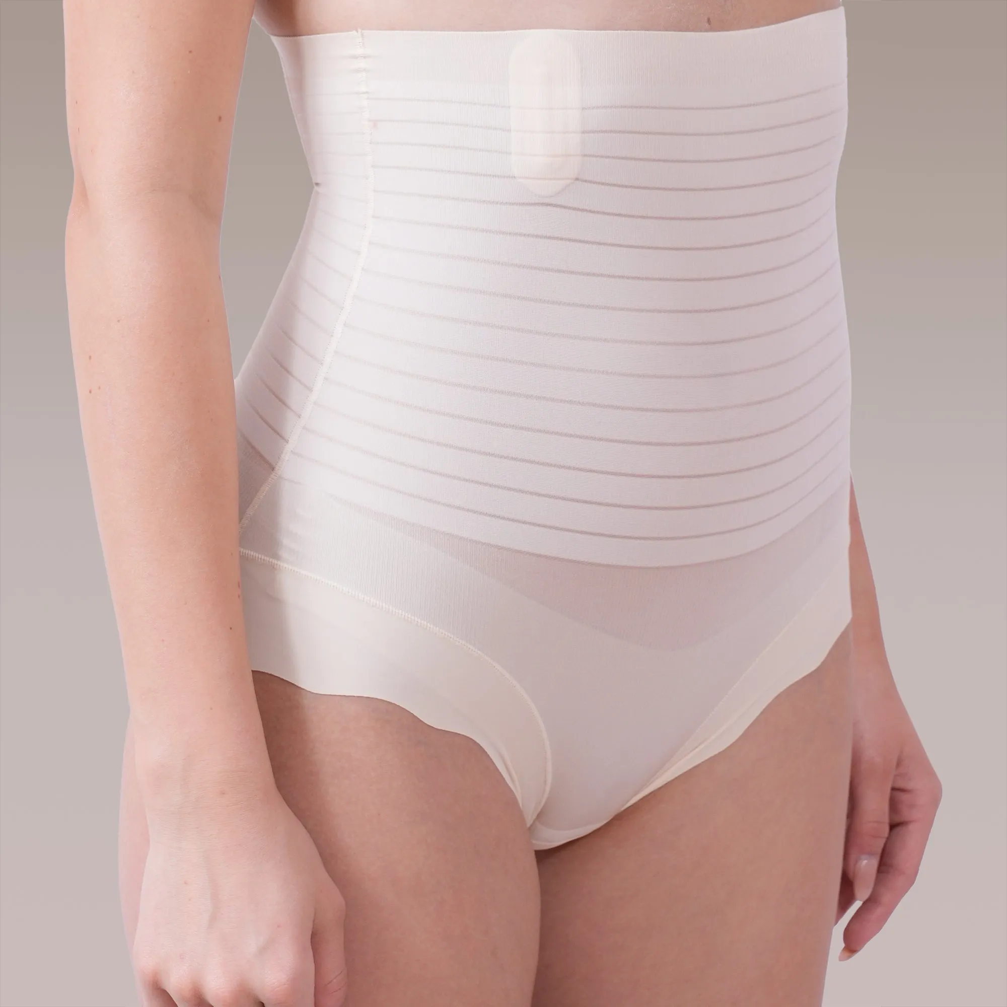 High Waist Ultra Thin Compression Shaper Brief with Tummy Control & No VPL