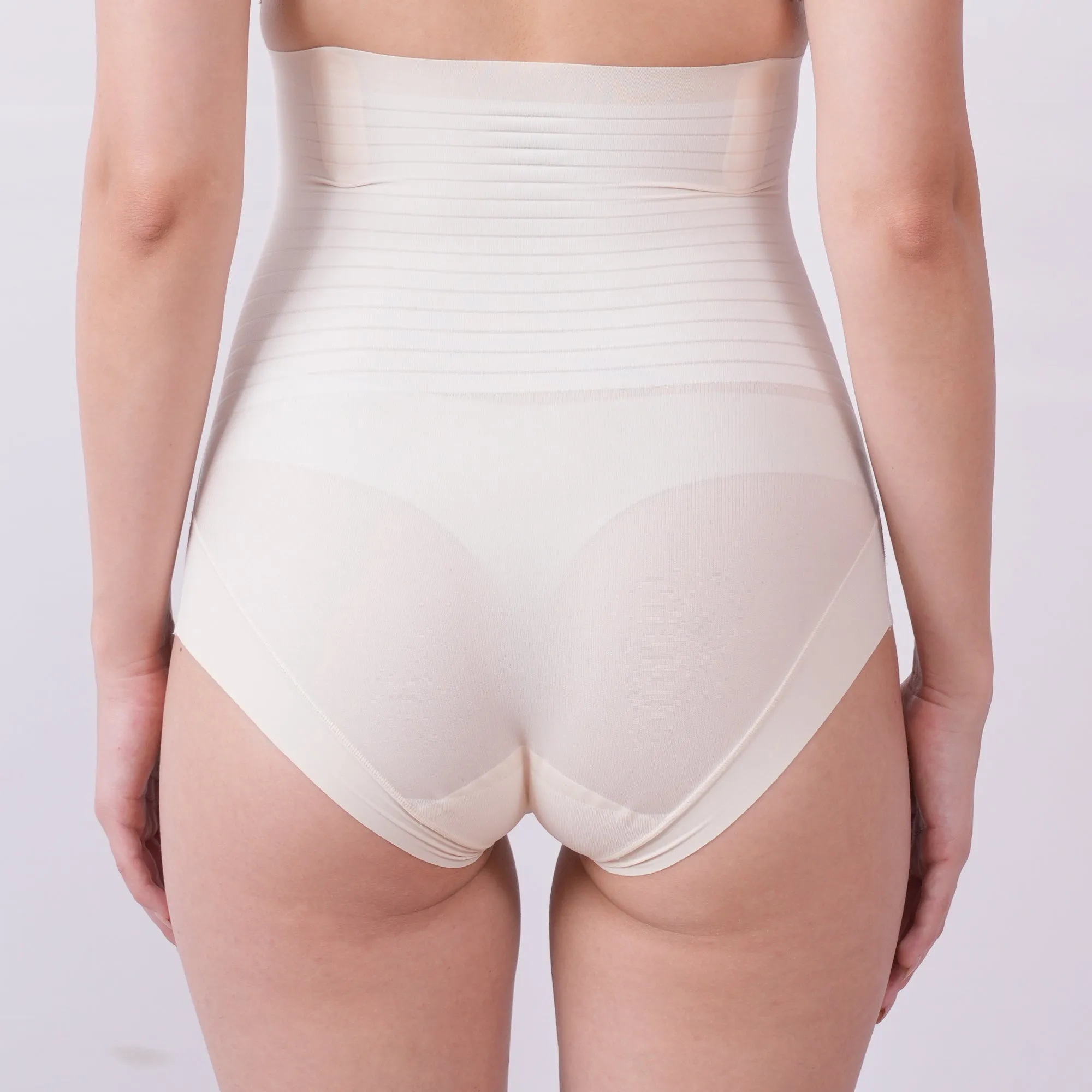 High Waist Ultra Thin Compression Shaper Brief with Tummy Control & No VPL