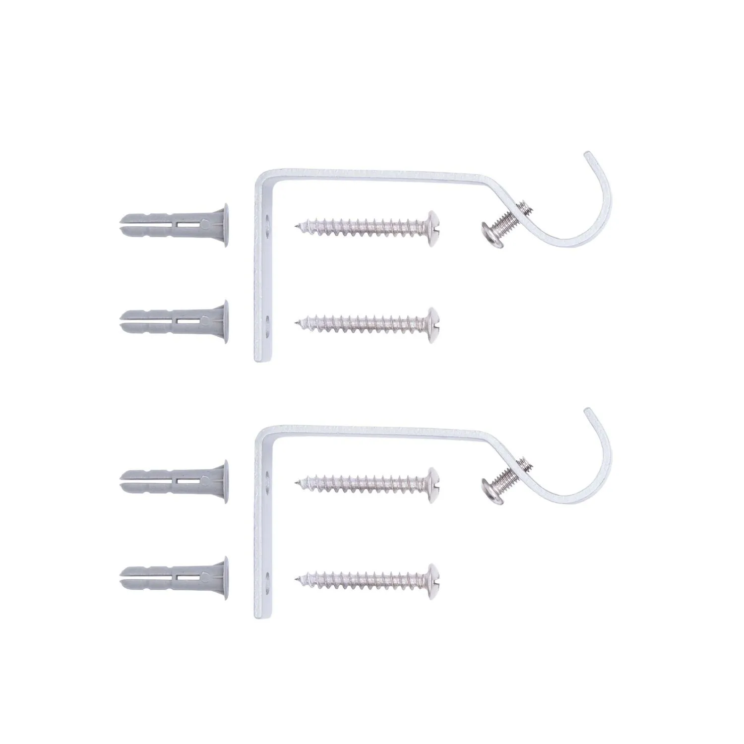 Home Trends 28 in. - 48 in. Drapery Rod Set, 5/8 in. Diameter, Satin Nickel Finish - Glass Ball