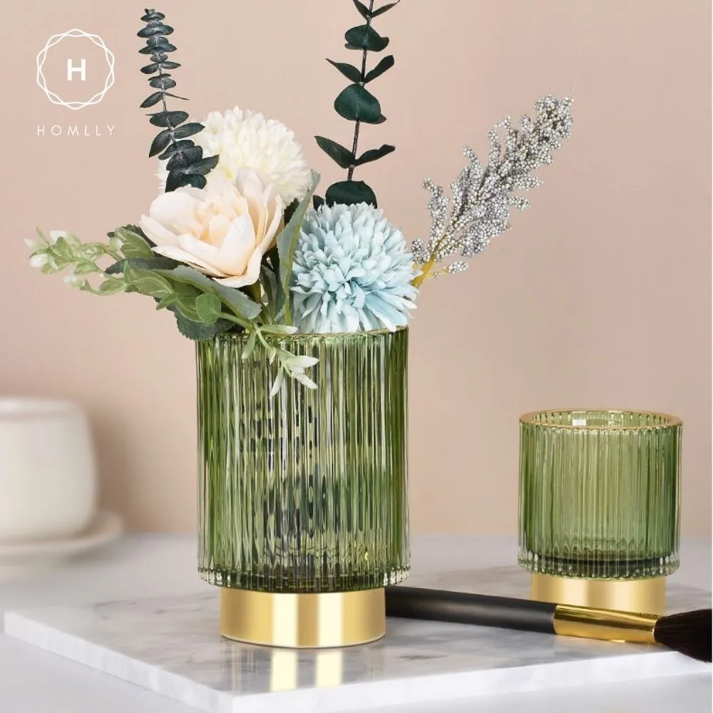 Homlly Crystal Cosmetic Makeup Brush Pencil Glass Storage Holder