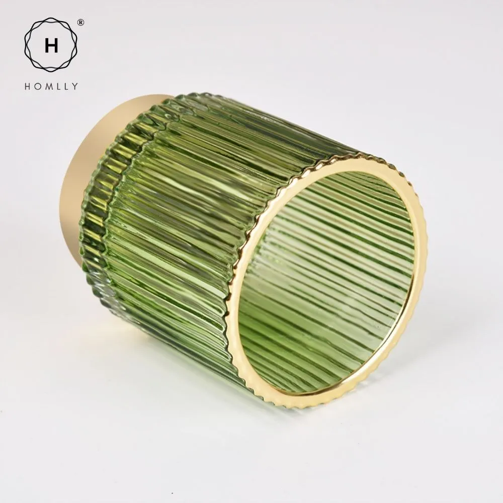 Homlly Crystal Cosmetic Makeup Brush Pencil Glass Storage Holder