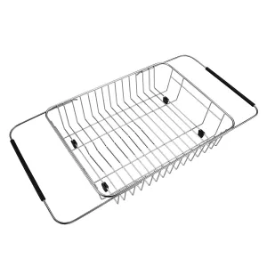 Homlly Expandable Dish Drying Rack and Utensil Holder