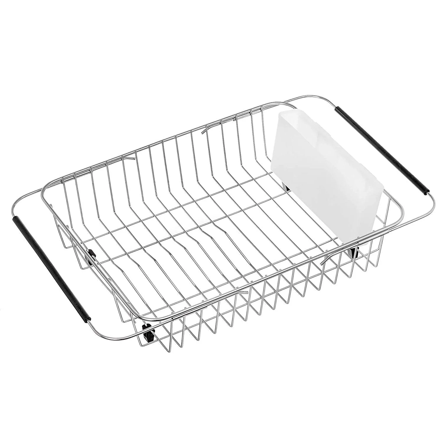 Homlly Expandable Dish Drying Rack and Utensil Holder