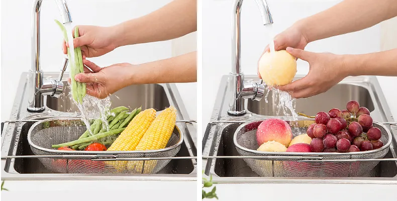 Homlly Expandable Dish Drying Rack and Utensil Holder