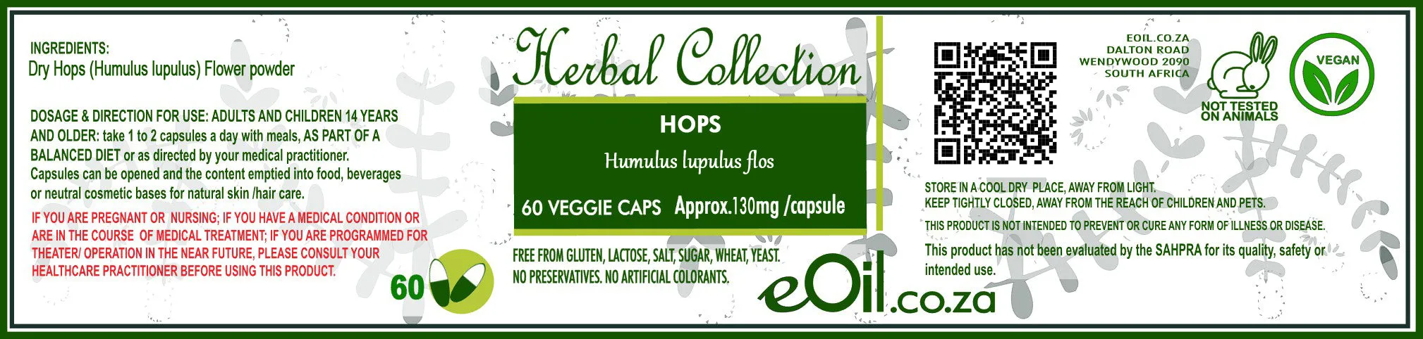 Hops - 60 capsules - Herbal Collection