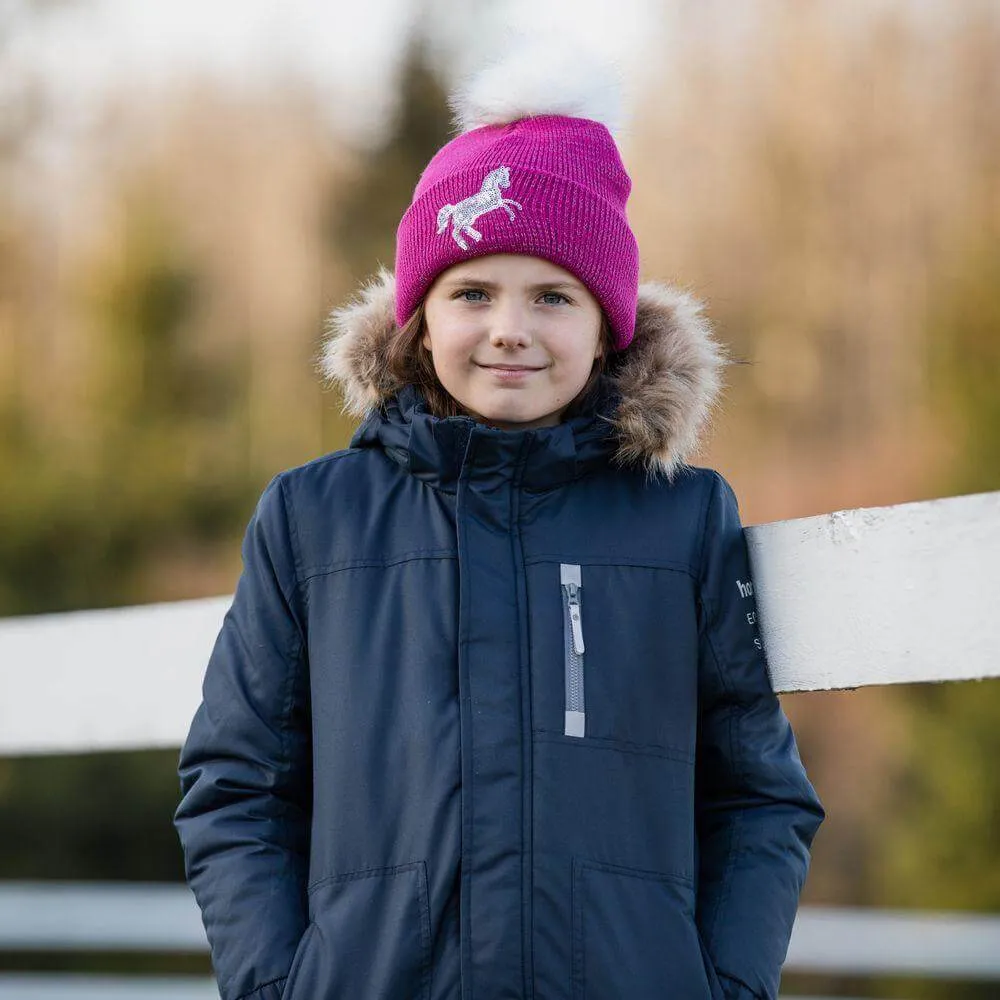 Horze Terry Kids Reflective Knitted Hat