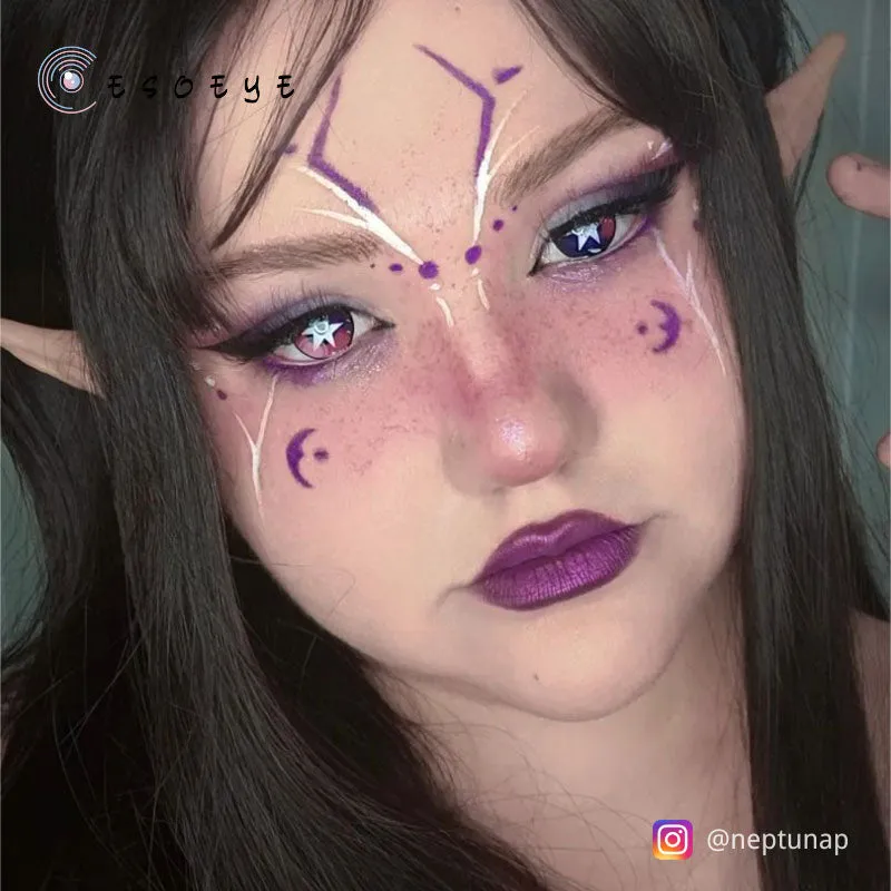 Hoshino Purple Cosplay Contact Lenses Yearly
