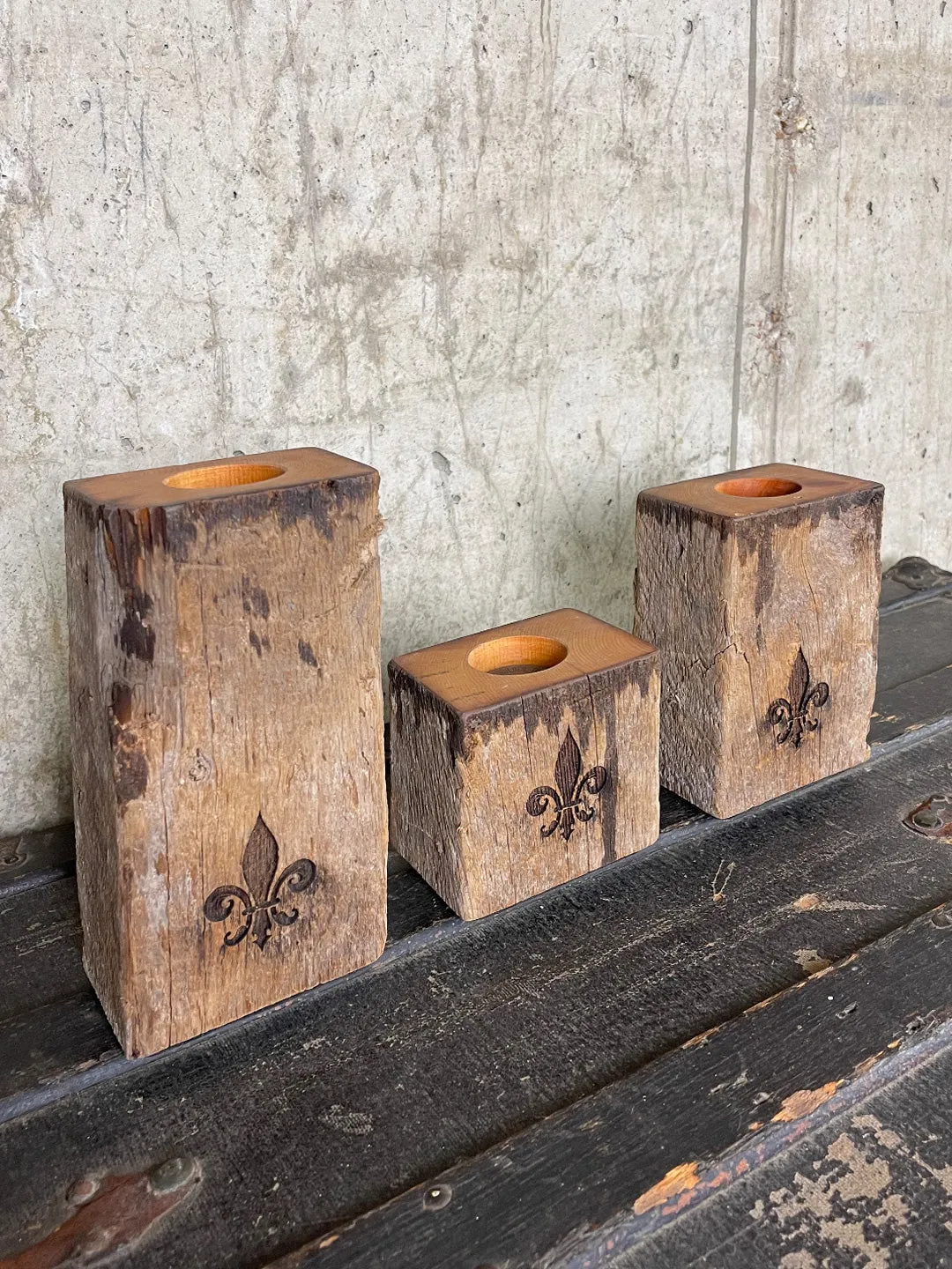 House Fire Candle Holders
