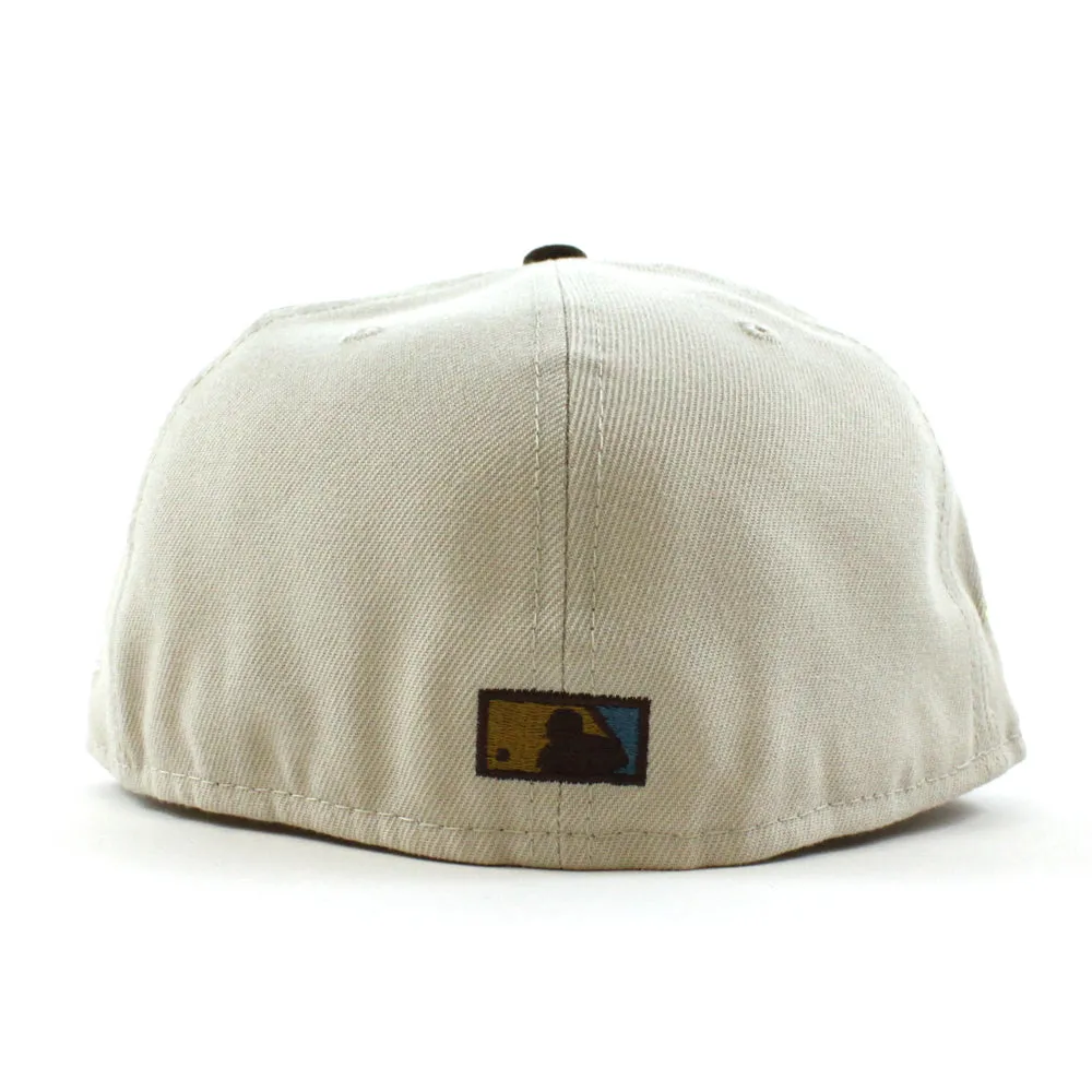 Houston Astros 1986 ALL STAR GAME New Era 59Fifty Fitted Hat (STONE WALNUT SKY BLUE Under Brim)