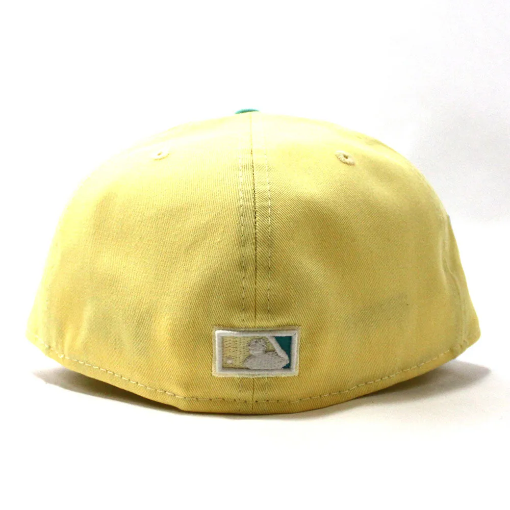 Houston Astros 50th ANNIVERSARY New Era 59Fifty Fitted Hat (GITD Yellow Mint Teal Under Brim)
