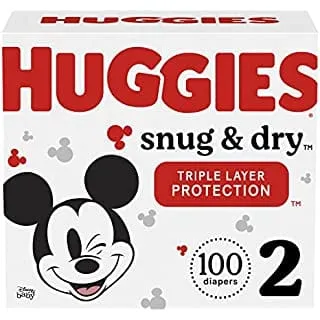 Huggies Snug & Dry Disposable Baby Diapers Size 1, 38ct - 3600051462