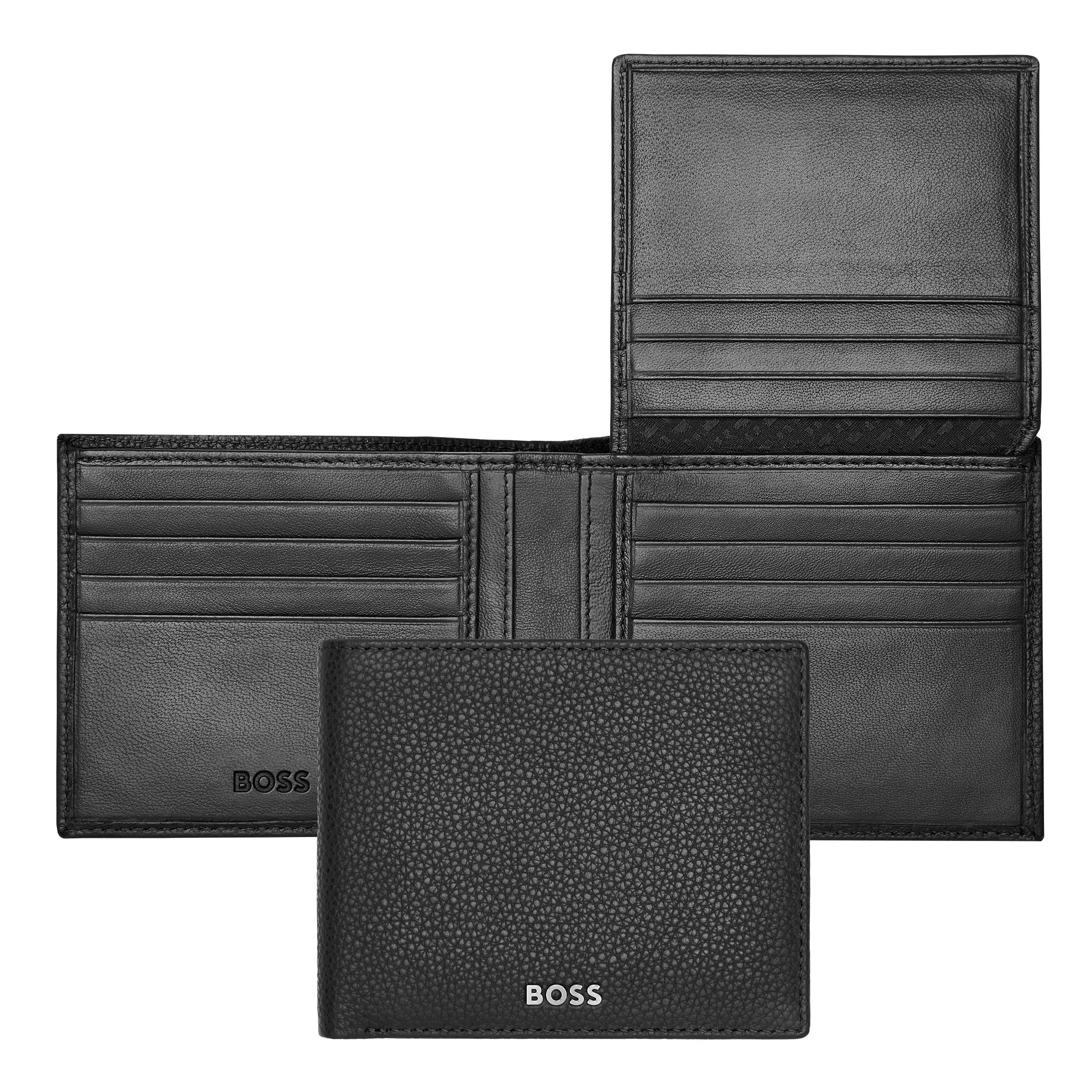 HUGO BOSS HLY416A-Wallet with flap Classic Grained Black