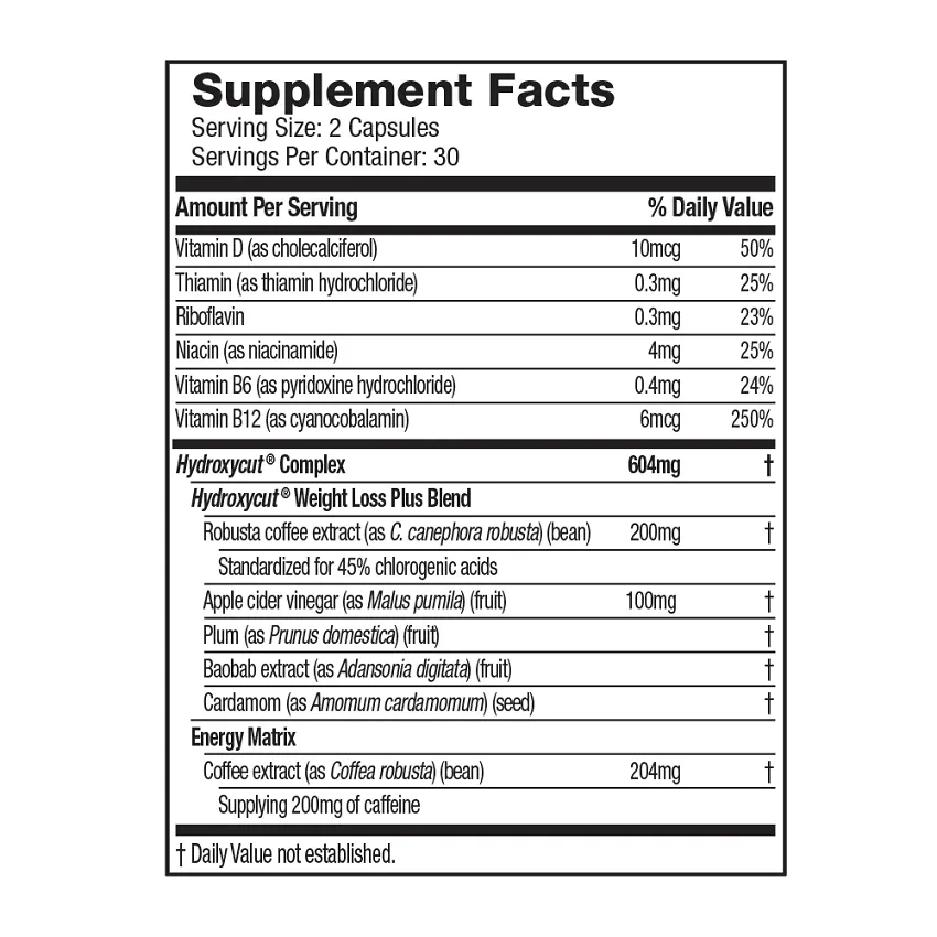 HYDROXYCUT ORIGINAL (US VERSION)