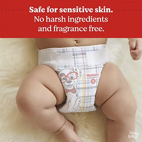 Hypoallergenic Baby Diapers, Huggies Special Delivery, Softest Diaper, Safe for Sensitive Skin, Size 4 (140 Count) - Packaging May Vary