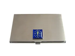 Indiana State Flag Business Card Holder