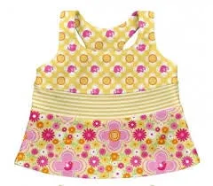 Iplay Ultimate Swim Diaper 2 pc Tankini Set - Yellow Fiesta Floral