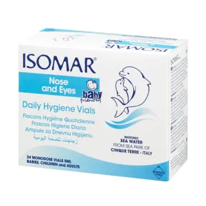 ISOMAR Vials For Daily Nose-Eyes Hygiene - Isotonic Sea Water