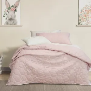 Jelly Bean BOLSTON Coverlet Set - PINK & PALE BLUE