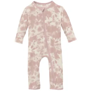 KicKee Pants Baby Rose Tie Dye Coverall with Zipper