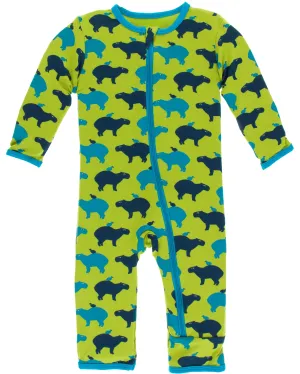 KicKee Pants Meadow Capybara Coverall with Zipper