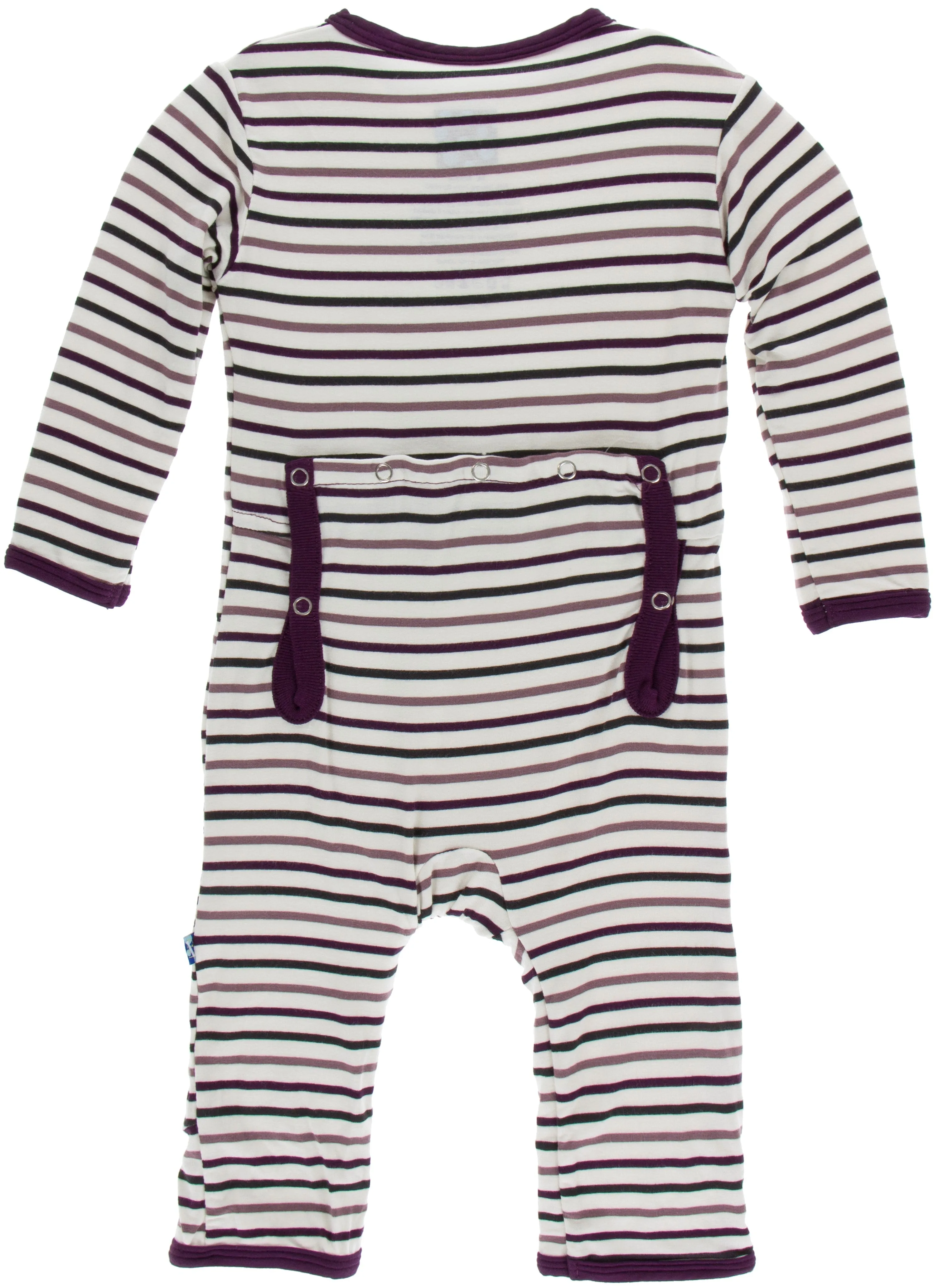 KicKee Pants Tuscan Vineyard Stripe Coverall with Zipper