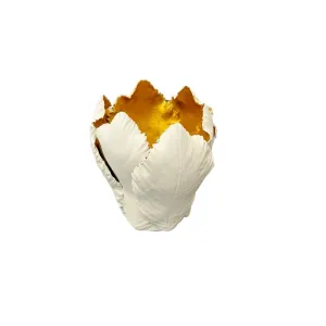 KIDDEE TAMDEE Leaf Candle Holder S - Natural Gold