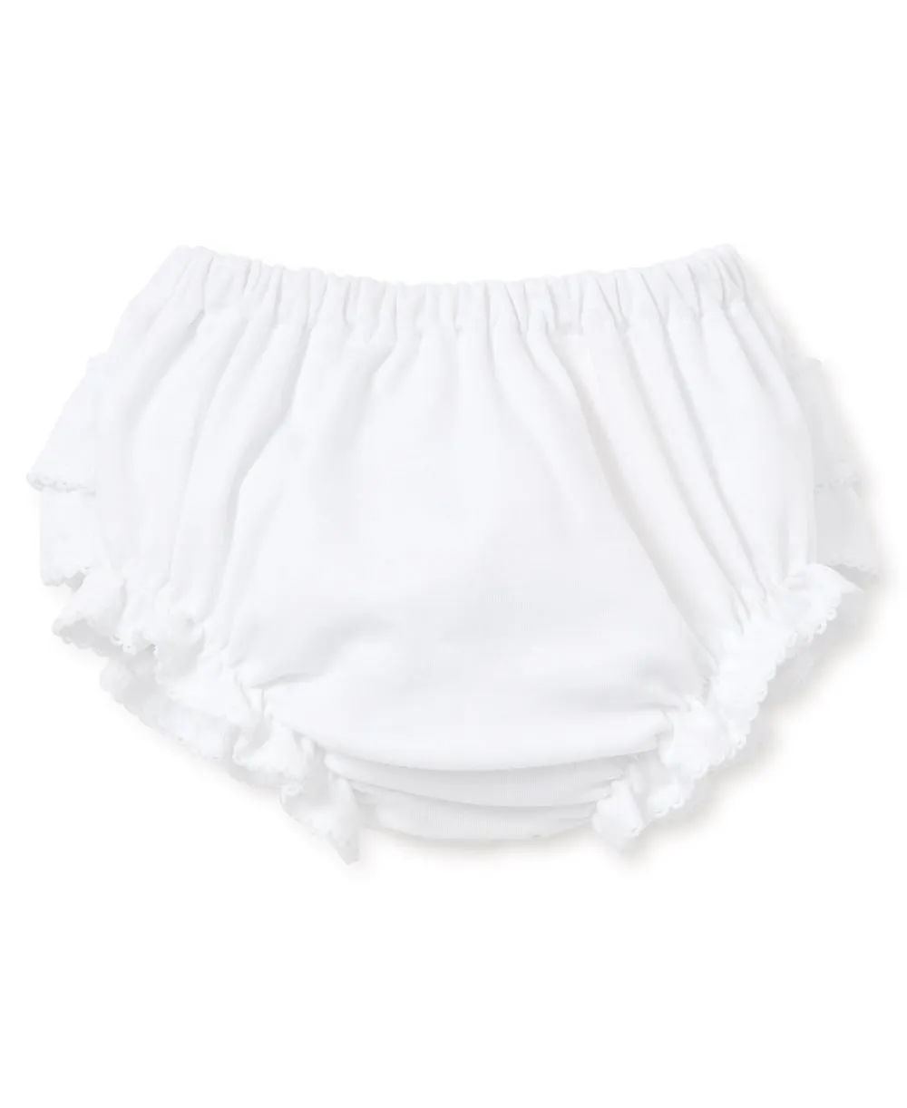 Kissy Kissy | Kissy Basics Ruffle Diaper Cover {White}