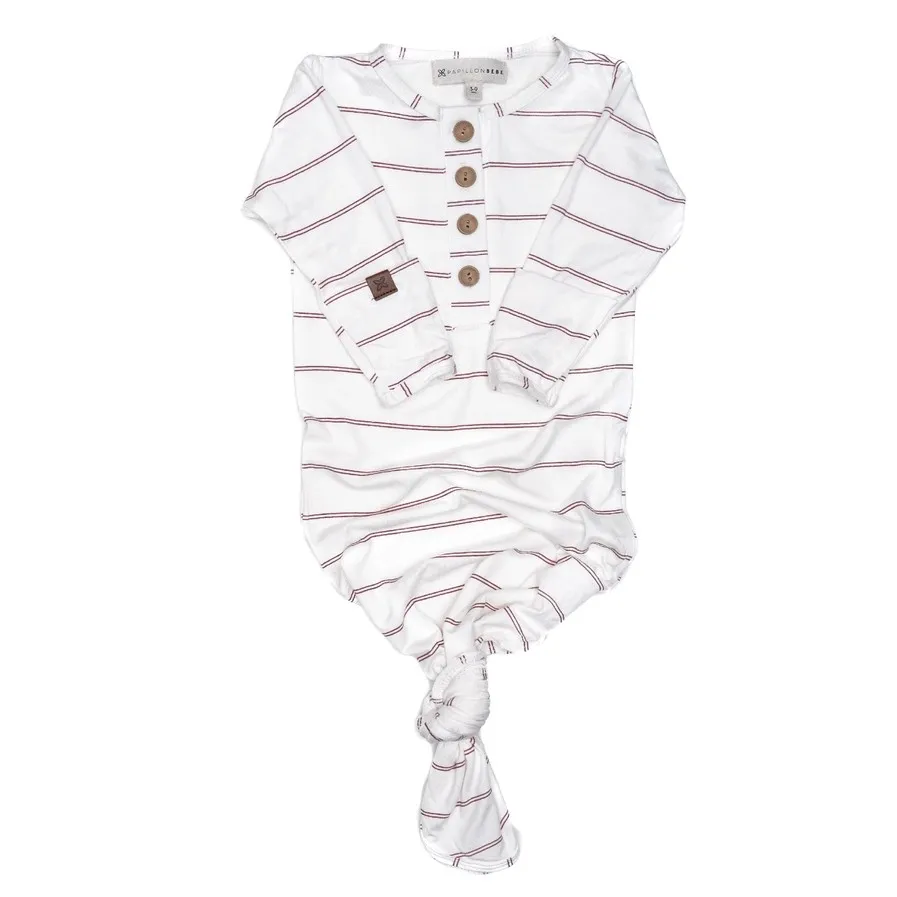 Knotted Gown: Rose Stripe