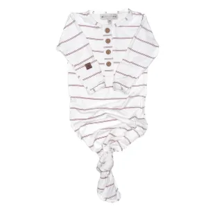 Knotted Gown: Rose Stripe