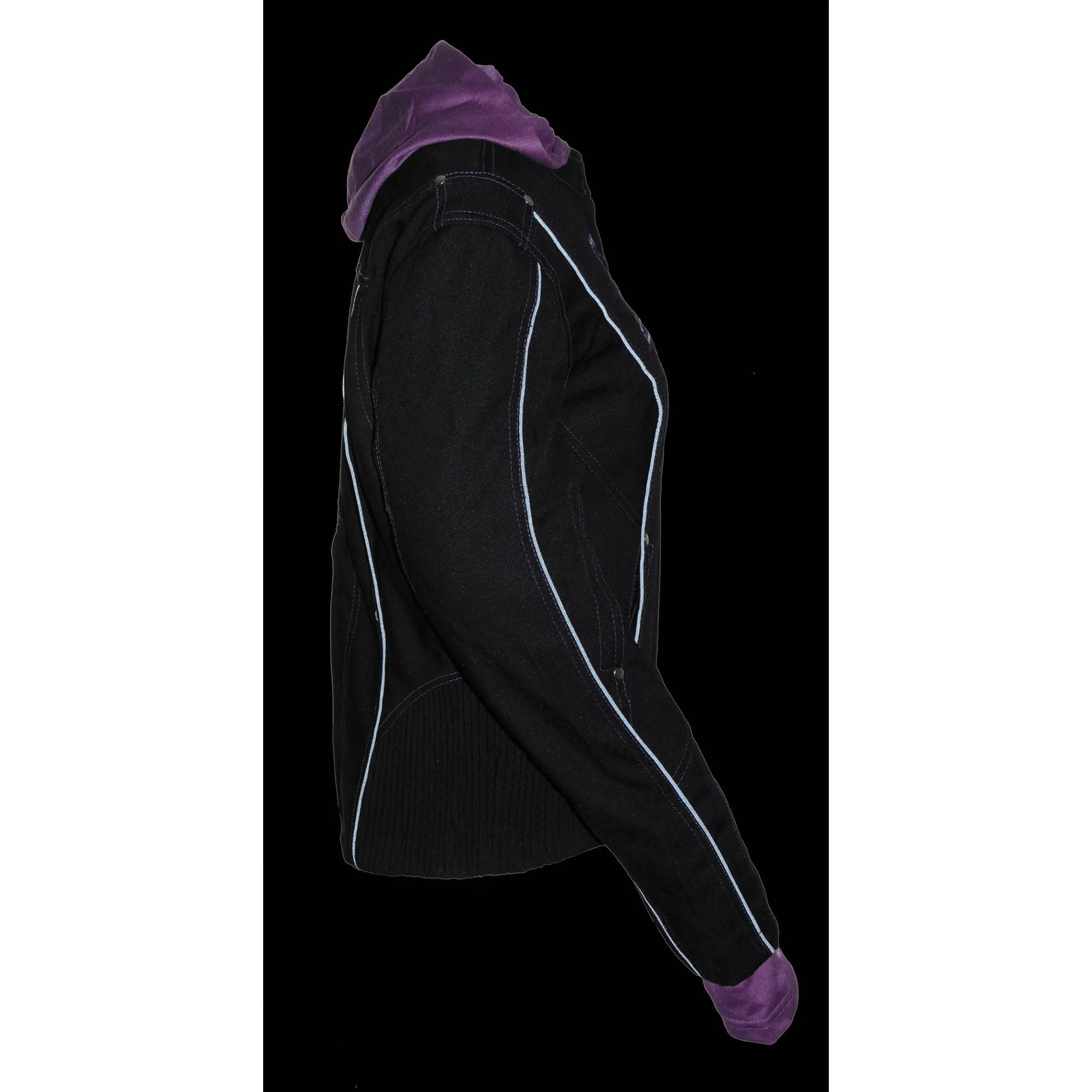 Ladies 3/4 Jacket w/ Reflective Tribal Detail