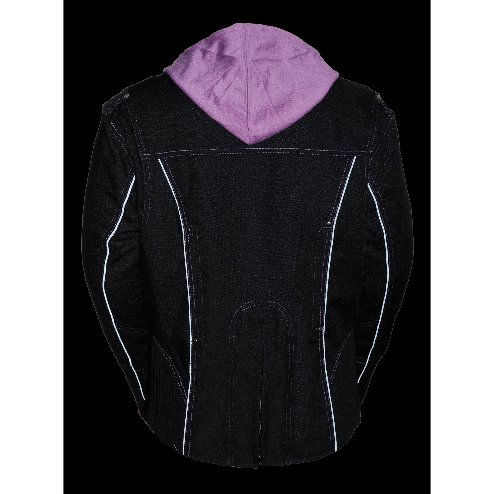 Ladies 3/4 Jacket w/ Reflective Tribal Detail