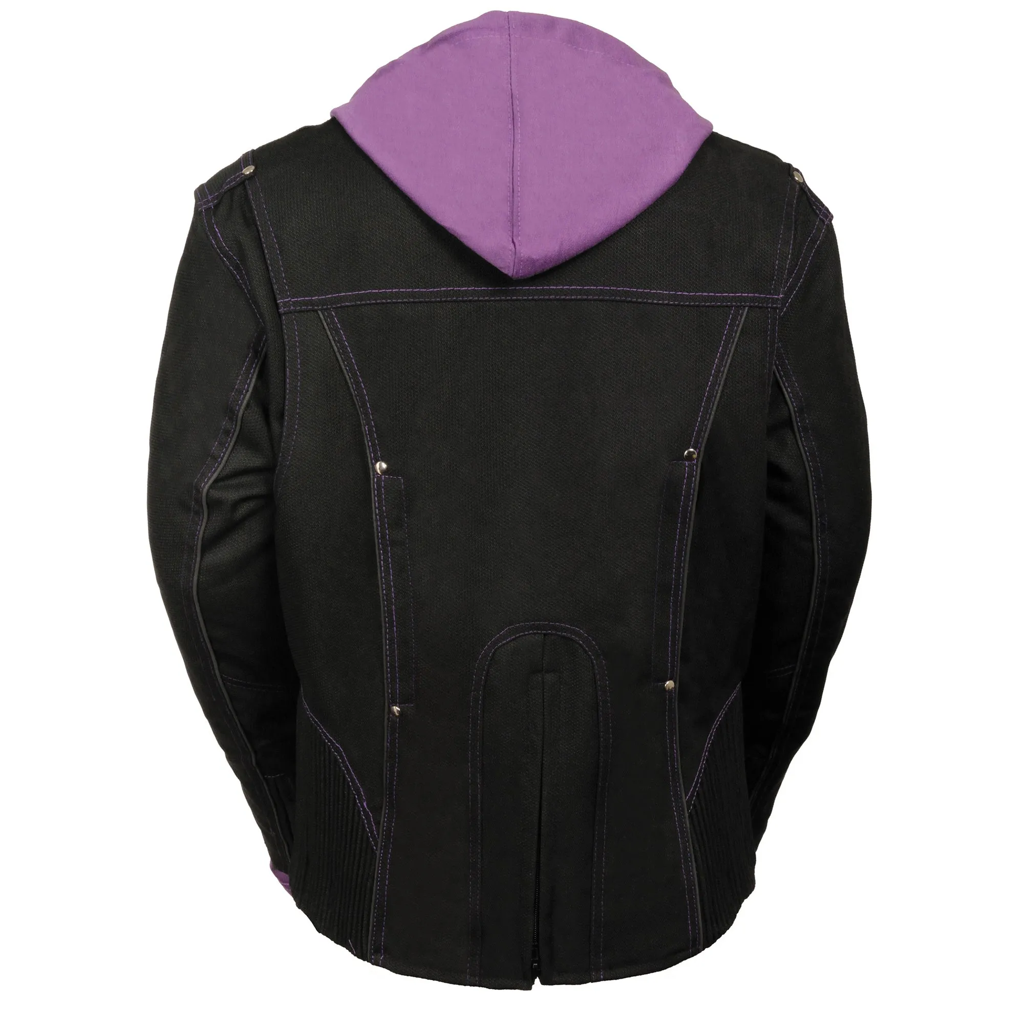 Ladies 3/4 Jacket w/ Reflective Tribal Detail
