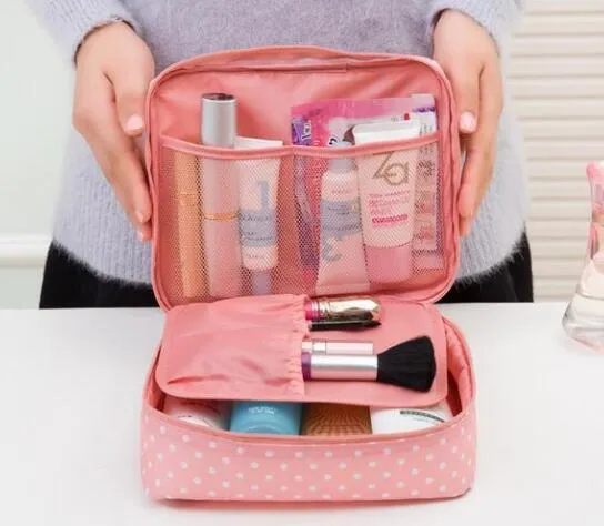 Lady Grace Premium Portable Travel Makeup Cosmetic Bags Organizer Multifunction Case for Women